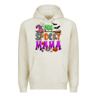 Oatmeal Heather one spooky mama Premium Hoodie - Zillion Design Studio