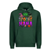 Sports Green one spooky mama Premium Hoodie - Zillion Design Studio