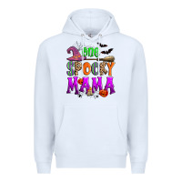 White one spooky mama Premium Hoodie - Zillion Design Studio