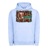 Pigment Grape Ice all i want for christmas is a cow longhorn Urban Hoodie - RanaPortraitStore