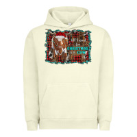 Pigment Pistachio all i want for christmas is a cow longhorn Urban Hoodie - RanaPortraitStore