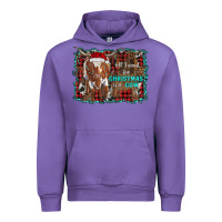 Tulip all i want for christmas is a cow longhorn Urban Hoodie - RanaPortraitStore
