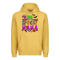 Antique Gold one spooky mama Premium Hoodie - Zillion Design Studio