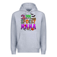 Heather Grey one spooky mama Premium Hoodie - Zillion Design Studio