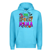Ocean Blue one spooky mama Premium Hoodie - Zillion Design Studio