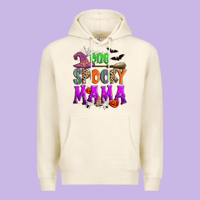 One Spooky Mama Premium Hoodie Designed By Zillion Design Studio