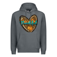 Rock thankful pumpkin heart Premium Hoodie - RanaPortraitStore