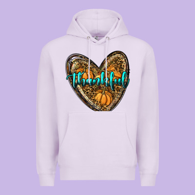 Thankful Pumpkin Heart Premium Hoodie Designed By Ranaportraitstore