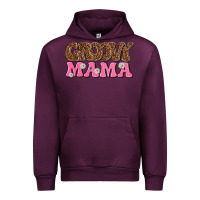 Mauve Wine groovy mama Urban Hoodie - texasbilliewilder