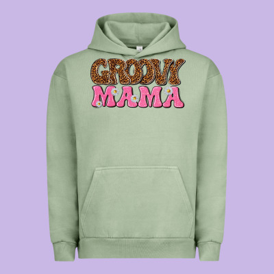 Groovy Mama Urban Hoodie Designed By Texasbilliewilder