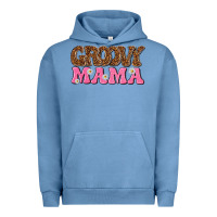 Pigment Pebble Blue groovy mama Urban Hoodie - texasbilliewilder