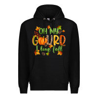 Black oh my gourd i love fall Premium Hoodie - Zillion Design Studio