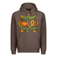 Coffee oh my gourd i love fall Premium Hoodie - Zillion Design Studio