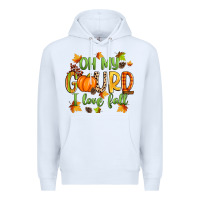 White oh my gourd i love fall Premium Hoodie - Zillion Design Studio