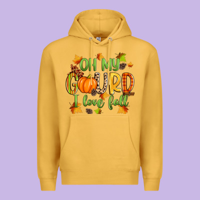 Oh My Gourd I Love Fall Premium Hoodie Designed By Zillion Design Studio