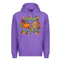 Purple oh my gourd i love fall Premium Hoodie - Zillion Design Studio