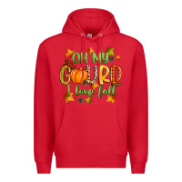 Red oh my gourd i love fall Premium Hoodie - Zillion Design Studio