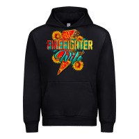 Black firefighter wife with lightning bolt Urban Hoodie - Zillion Design Studio