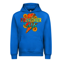 Cobalt firefighter wife with lightning bolt Urban Hoodie - Zillion Design Studio