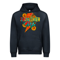 Navy firefighter wife with lightning bolt Urban Hoodie - Zillion Design Studio