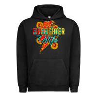 Pigment Black firefighter wife with lightning bolt Urban Hoodie - Zillion Design Studio
