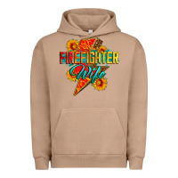 Pigment Burro firefighter wife with lightning bolt Urban Hoodie - Zillion Design Studio