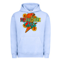 Pigment Grape Ice firefighter wife with lightning bolt Urban Hoodie - Zillion Design Studio