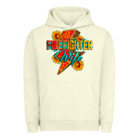 Pigment Pistachio firefighter wife with lightning bolt Urban Hoodie - Zillion Design Studio