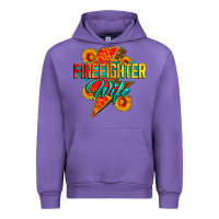 Tulip firefighter wife with lightning bolt Urban Hoodie - Zillion Design Studio