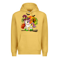 Antique Gold halloween unicorn Premium Hoodie - Zillion Design Studio