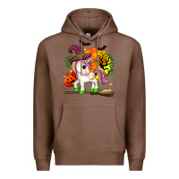 Chestnut halloween unicorn Premium Hoodie - Zillion Design Studio