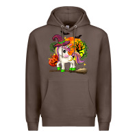 Coffee halloween unicorn Premium Hoodie - Zillion Design Studio