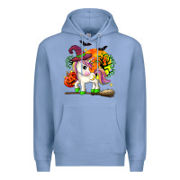 Colony Blue halloween unicorn Premium Hoodie - Zillion Design Studio