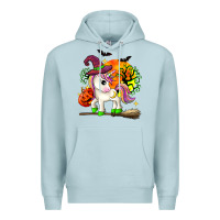 Blue Mist halloween unicorn Premium Hoodie - Zillion Design Studio
