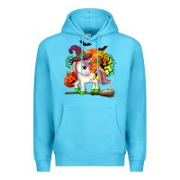 Ocean Blue halloween unicorn Premium Hoodie - Zillion Design Studio