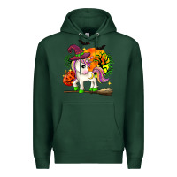 Sports Green halloween unicorn Premium Hoodie - Zillion Design Studio