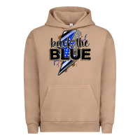Pigment Burro back the blue with lightning bolt Urban Hoodie - Zillion Design Studio