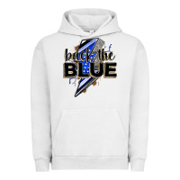 Pigment Lunar Rock back the blue with lightning bolt Urban Hoodie - Zillion Design Studio