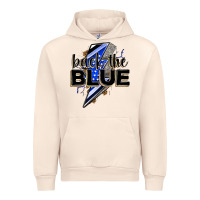 Sandshell back the blue with lightning bolt Urban Hoodie - Zillion Design Studio