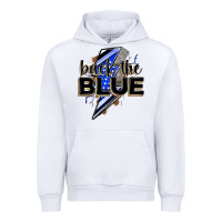 Back The Blue With Lightning Bolt Urban Hoodie | Teevron