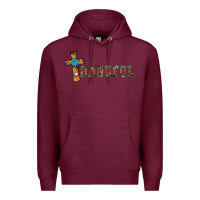 Burgundy thankful pumpkin cross Premium Hoodie - RanaPortraitStore