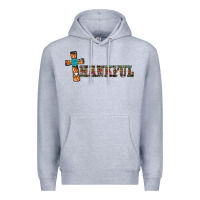 Heather Grey thankful pumpkin cross Premium Hoodie - RanaPortraitStore