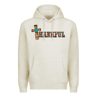 Oatmeal Heather thankful pumpkin cross Premium Hoodie - RanaPortraitStore