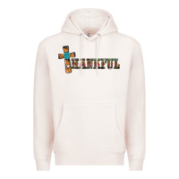 Pale Pink thankful pumpkin cross Premium Hoodie - RanaPortraitStore