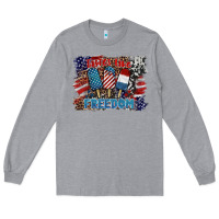 Heather Grey tastes like freedom Long Sleeve Tee - BarkalooDesign