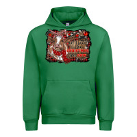 Emerald all i want for christmas is a cow cowhide Urban Hoodie - RanaPortraitStore