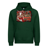 Forest Green all i want for christmas is a cow cowhide Urban Hoodie - RanaPortraitStore