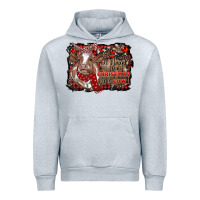 Heather Grey all i want for christmas is a cow cowhide Urban Hoodie - RanaPortraitStore
