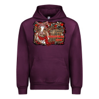 Mauve Wine all i want for christmas is a cow cowhide Urban Hoodie - RanaPortraitStore