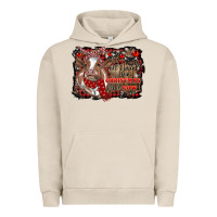 Pigment French Oak all i want for christmas is a cow cowhide Urban Hoodie - RanaPortraitStore